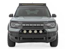 Nudge Bar w/ Tow Hooks 20 Inch Black Single Row LED Ford Bronco Sport (21-24) Rough Country