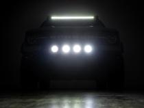 Nudge Bar w/ Tow Hooks 20 Inch Black DRL Single Row LED Ford Bronco Sport (21-24) Rough Country