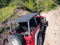 Jeep Bikini Top Header Safari Bikini Tops For Jeep 1997-2002 Wrangler TJ Black Denim Fabric Bestop