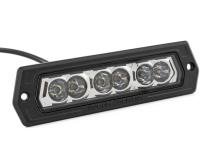 6 Inch Chrome Series LED Lights Flush Mount Pair Rough Country