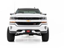 LED Ditch Light Kit 3in OSRAM Pair Wide Silverado/Sierra 1500 (14-18 &amp;amp; Classic) Rough Country