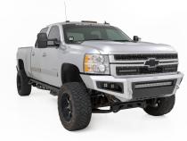 LED Light Ditch Mount 2 Inch Black Pair White DRL Chevy 1500 (2007-2013) Rough Country