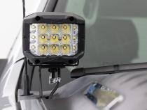 LED Light Ditch Mount 2 Inch Black Pair White DRL Chevy 1500 (2007-2013) Rough Country