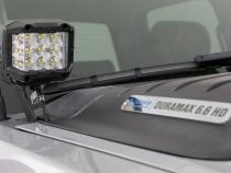 LED Light Ditch Mount 2 Inch Black Pair Amber DRL Chevy 1500 (2007-2013) Rough Country