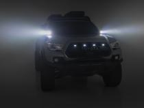 LED Light Kit Ditch Mount 2 Inch Black Pair Spot Toyota Tacoma (16-23) Rough Country