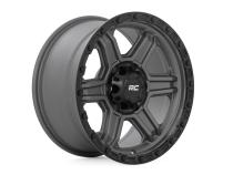 79 Series Wheel One-Piece Gunmetal Gray w/Black Ring 17x8.5 6x5.5 0mm Rough Country