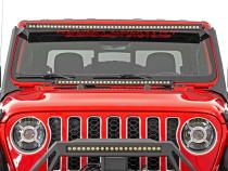 LED Light Kit Windshield 50 Inch Spectrum Dual Row Jeep Gladiator JT/Wrangler JL (18-26) Rough Country