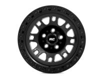 82 Series Wheel One-Piece Semi Gloss Black 15x8 5x4.5 -19mm Rough Country