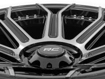 89 Series Wheel One-Piece Black Machined Gun Metal 17x9 5x4.5 -12mm Rough Country
