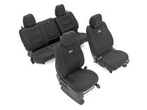 Seat Covers FR &amp;amp; RR Crew Cab Nissan Frontier 2WD/4WD (2022-2026) Rough Country