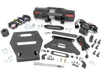 LED Light Winch Mount RS6500S 10 Inch Black Slimline Polaris RZR Pro R Rough Country