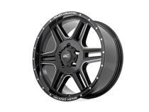 92 Series Wheel Machined One-Piece Gloss Black 18x9 5x5 +0mm Rough Country
