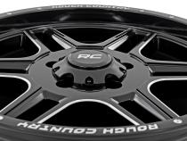 92 Series Wheel Machined One-Piece Gloss Black 18x9 5x5 +0mm Rough Country