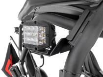LED Light Kit Rear Mount 2 Inch Black Pair Flood Kawasaki Teryx 4 1000/Teryx4 800 Rough Country