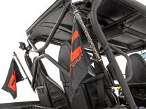 Whip Mount Cage 4 Foot Multl-Color LED Whip Pair Kawasaki Teryx4 800 Rough Country