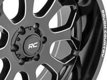 96 Series Wheel One-Piece Gloss Black 20x9 6x5.5 +0mm Rough Country