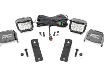LED Light Kit Rear Mount 2 Inch Chrome Pair Wide Angle Can-Am Maverick Sport 1000R Rough Country