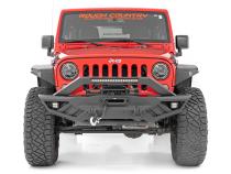 High Clearance LED Flat Fender Flare Kit UV Treated Jeep Wrangler JK (07-18) Rough Country