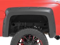 Pocket Fender Flares 5 Foot 9 Inch Bed G1C Overcast Chevy Silverado 1500 (14-18 &amp;amp; Classic) Rough Country