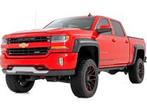 Pocket Fender Flares 5 Foot 9 Inch Bed Gas Door Chevy Silverado 1500 (14-18 &amp;amp; Classic) Rough Country