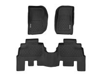 Floor Mats FR &amp;amp; RR 4 Door Jeep Wrangler Unlimited 4WD (2014-2018) Rough Country