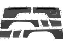 Jeep Front &amp;amp; Rear Upper and Lower Quarter Panel Armor-84-96 Cherokee XJ Rough Country