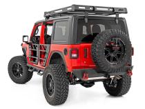 Jeep Roof Rack System w/Black-Series LED Lights 18-20 Wrangler JL Rough Country