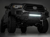 Front Bumper High Clearance Hybrid Winch Mount Only with 20 Inch LED Light Bar 16-22 Toyota Tacoma Rough Country