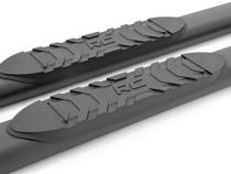 Oval Nerf Step 4.5 Inch Double Cab Black 05-22 Toyota Tacoma 2WD/4WD Rough Country
