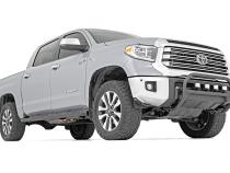 Oval Nerf Step 4.5 Inch Crew Cab Black 07-21 Toyota Tundra 2WD/4WD Rough Country