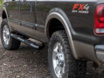 Oval Nerf Step Crew Cab Black Ford Super Duty 2WD/4WD (99-16) Rough Country