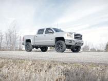 5 Inch Suspension Lift Kit w/N3 Shocks &amp;amp; Struts 14-18 Silverado/Sierra 1500 4WD Aluminum/Stamped Steel Rough Country