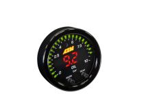 X-Series Fluid Pressure Gauge Kit 0-150psi/0-10bar Black Bezel and Black Faceplate AEM Electronics
