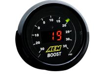 Classic Boost Display Gauge Kit Reads from -30 to 35 PSI AEM Electronics