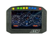 CD-5FLG Carbon Flat Panel Logging Display with Internal GPS 5-inch diagonal screen, carbon fiber enclosure, GPS antenna and wiring harness included, Does Not Include Buttons (See PN 30-3610) AEM Electronics