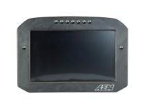 CD-7FL Carbon Flat Panel Logging Display 7-inch diagonal screen, carbon fiber enclosure, wiring harness included, Does Not Include Buttons (See PN 30-3610) AEM Electronics
