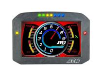CD-7FL Carbon Flat Panel Logging Display 7-inch diagonal screen, carbon fiber enclosure, wiring harness included, Does Not Include Buttons (See PN 30-3610) AEM Electronics