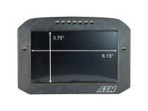 CD-7FLG Carbon Flat Panel Logging Display with Internal GPS 7-inch diagonal screen, carbon fiber enclosure, GPS antenna and wiring harness included, Does Not Include Buttons (See PN 30-3610) AEM Electronics