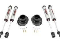 2.5 Inch Ram Leveling Kit w/ V2 Shocks Coil Spring For 14-Up 2500/3500 4WD Rough Country