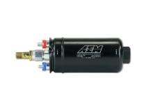 400LPH (Metric) Inline High Flow Fuel Pump M18x1.5 Inlet M12x1.5 Outlet AEM Electronics