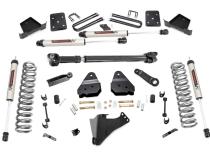 6 Inch Suspension Lift Kit w/V2 Monotube &amp;amp; Front Drive Shaft 17-19 F-250/350 4WD Diesel Rough Country