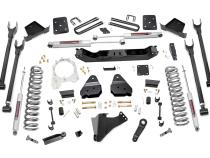 6 Inch Ford 4-Link Suspension Lift Kit 17-19 F-250/350 4WD Diesel 4 Inch Axle w/o Overloads Rough Country
