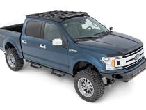 Ford Roof Rack System w/Front Facing 40 Inch Single Row Black Series LED Light Bar 15-18 Ford F-150 2WD/4WD Rough Country