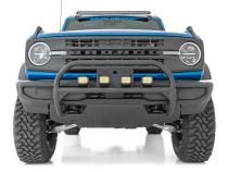 Nudge Bar 20 Inch Black Series Single Row LED 21-Up Ford Bronco 4WD Rough Country