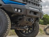 Hidden Winch Mount with 12000S Winch 21-Up Ford Bronco 4WD Rough Country