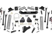6 Inch Ford 4-Link Suspension Lift Kit 3.5 Inch Axle Diam Vertex Reservoir Shocks 17-19 F-250 4WD Diesel w/o Overloads Rough Country