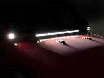 Jeep 30 Inch LED Hood Kit 18-20 Wrangler JL 20-Up Gladiator JT Black-Series Rough Country