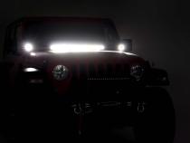Jeep 2 Inch LED Cube Easy-Mount Kit 18-20 Wrangler JL 20-Up Gladiator-Black Series Rough Country