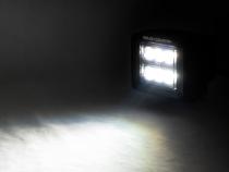 2 Inch Square Cree LED Lights Pair Black Series, Flood Beam Rough Country