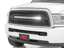 Dodge Mesh Grille w/30 Inch Dual Row Black Series LED 13-18 RAM 2500/3500 Rough Country